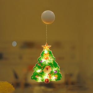 Christmas window suction cup lights