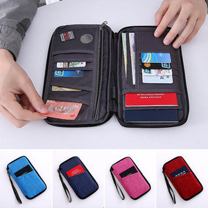 Multi Pockets Family Travel Document Bag