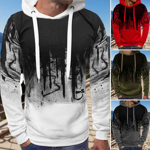 Men's Ink Splash Print Sweatshirt