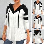 Long Sleeve Top with Hood and Zipper