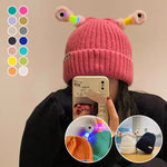 🐸Winter Parent-Child Cute Glowing Little Monster Knit Hat