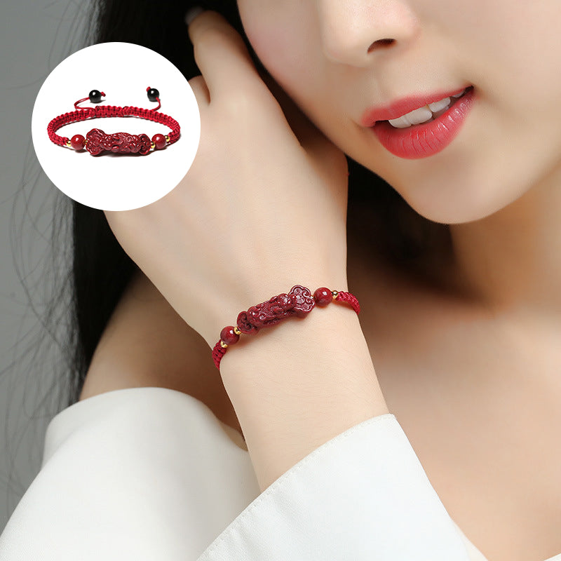 Cinnabar Pixiu Bracelet