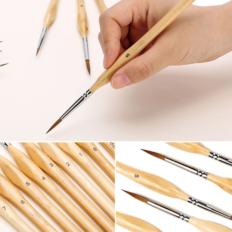 Miniature Detail Paint Brush Set