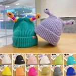 🐸Winter Parent-Child Cute Glowing Little Monster Knit Hat