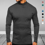 Men's Gray Cotton Turtleneck Sweaters