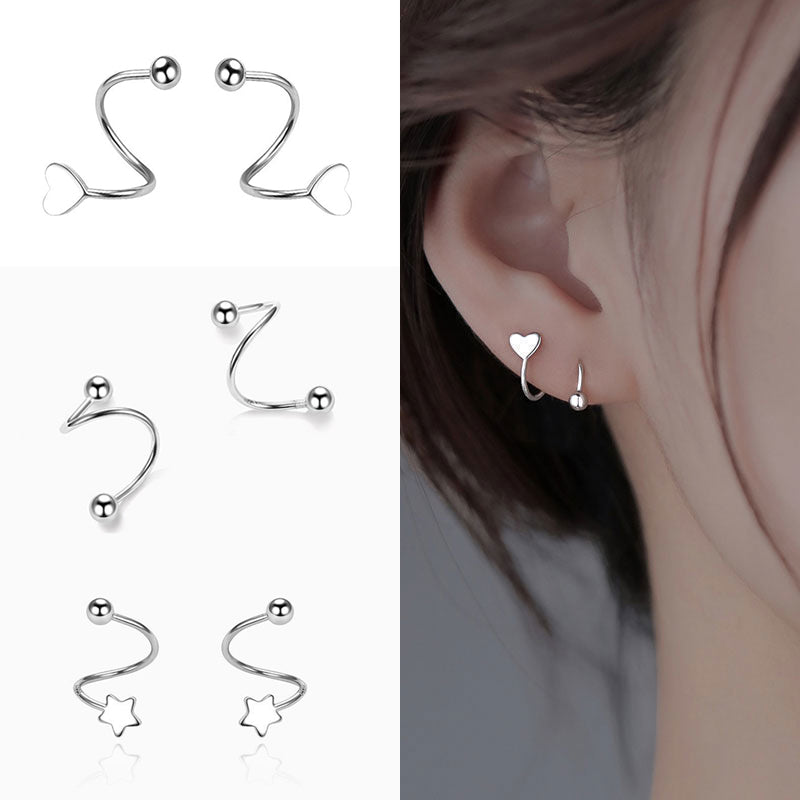 Spiral Stud Earrings