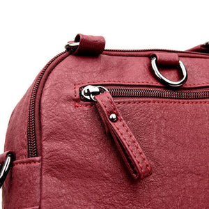 Fashion Leather Multipurpose Backpack Shoulder Handbag