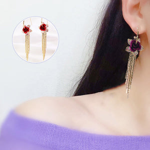 Rose Fringe Earrings