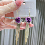 Rose Fringe Earrings