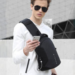 USB Charging Crossbody Chest Bag