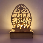 Wooden DIY Egg Shape Ornament