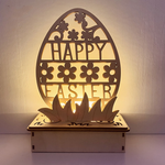 Wooden DIY Egg Shape Ornament