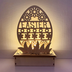 Wooden DIY Egg Shape Ornament