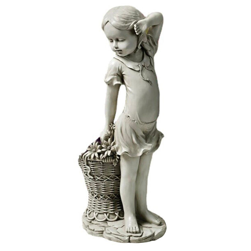 Little Girl Outdoor Garden Statue for Home Garden