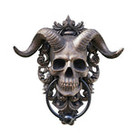 Baphomet Horned God Skull Hanging Door Knocker