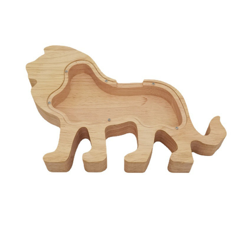 Wooden Animal Piggy Bank