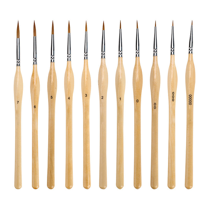 Miniature Detail Paint Brush Set