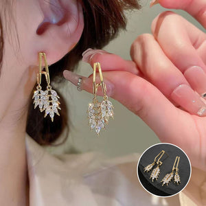 Shiny Leaf Earrings