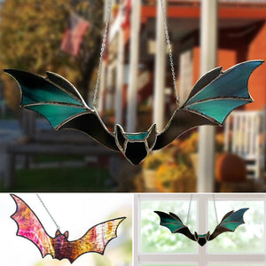 Halloween Bat Stained Glass Window Hangings