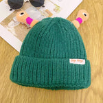 🐸Winter Parent-Child Cute Glowing Little Monster Knit Hat