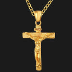 Handmade Silver Jesus Crucifix Necklace