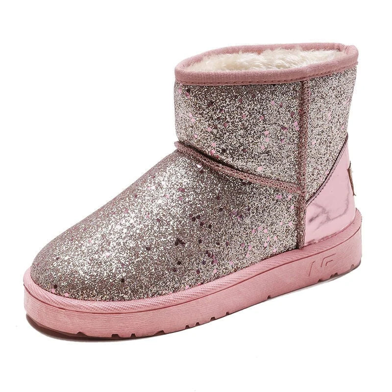 Women's Sequined Snow Boots