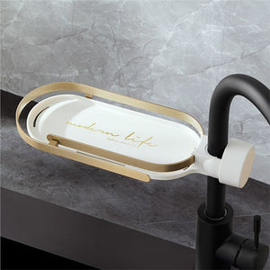 Faucet Drain Storage Rack